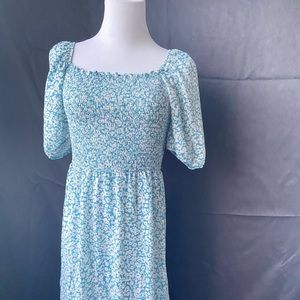 cottagecore green maxi dress